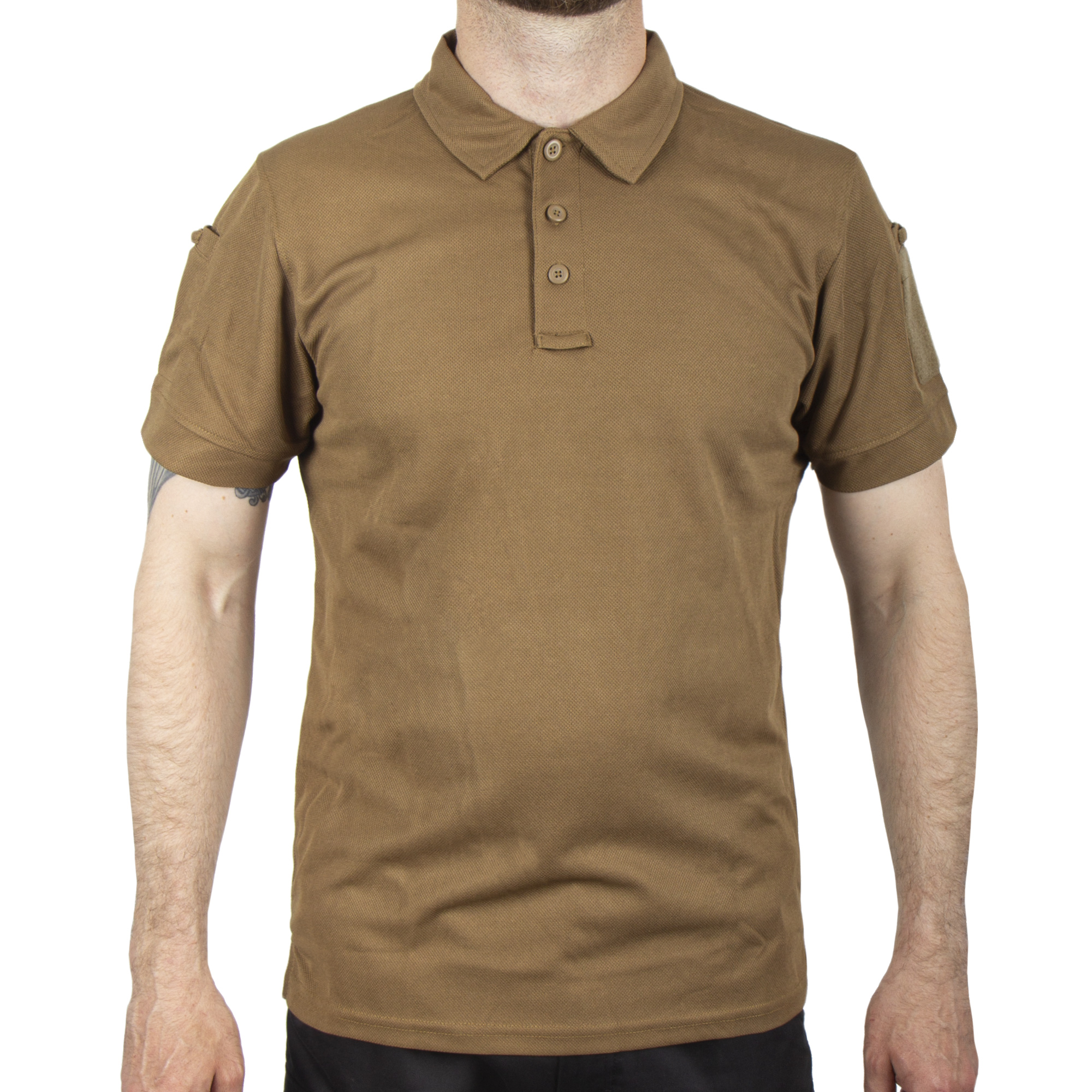 Поло Mil-Tec Polo Shirt Tactical Quickdry 1/2 Dark coyote Фото 3